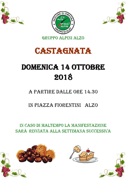 Gruppo Alzo Castagnata 14 10 18