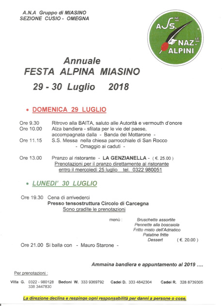 Sagra Miasino s