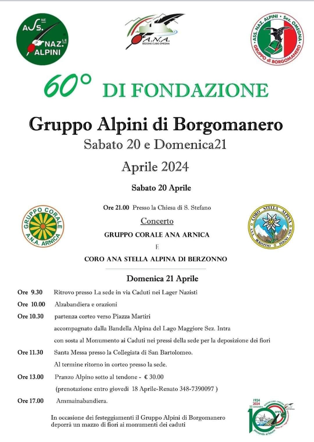 60 gruppo di borgomanero