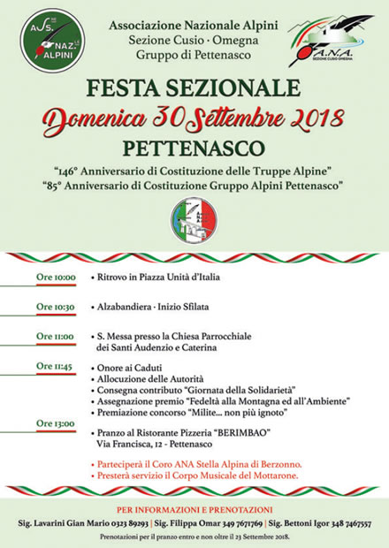 festa sezionale 2018